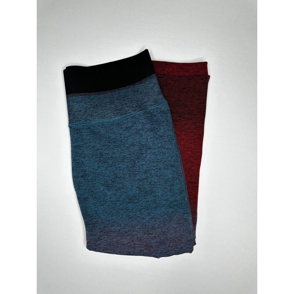 Athleta Relay Capri‎ Blue Red Ombre Tight Women’s Size Medium Leggings NWOT